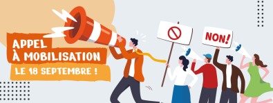 APPEL À MOBILISATION  LE 18 SEPTEMBRE !